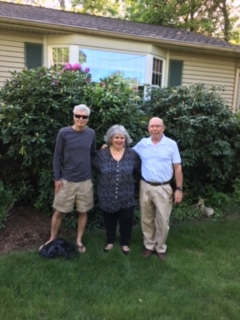 Craig Metzgar, Susan Dickman Klein, and Paul Buckley had dinner in Fairfield recently.  