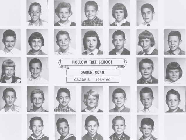 Hollow Tree School: Grade 3: From the top:  George Saverine, Carol Curtis, Keith Clark, Mary Austin, Bob Irerdi, Doug Baird, ?, Paul Buckley, Mary Bass, ? Kathy McIntyre, Mark Pemburn, Shirley Warpula, Steve Verses, Harry Blackwidell, Pat Fitzsimmons, Ken