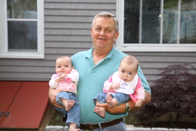 Bill Harper and his two bundles of joy